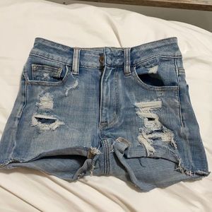 THREE PAIRS OF AE SHORTS